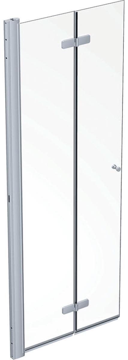 Contura Showerama Duschdörr silver/klarglas, vänster 90 cm