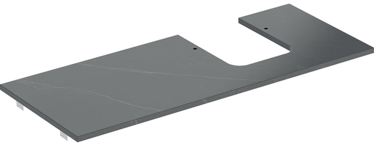 Geberit ONE 505.145.00.2 Bänkskiva stengods, höger Svart
