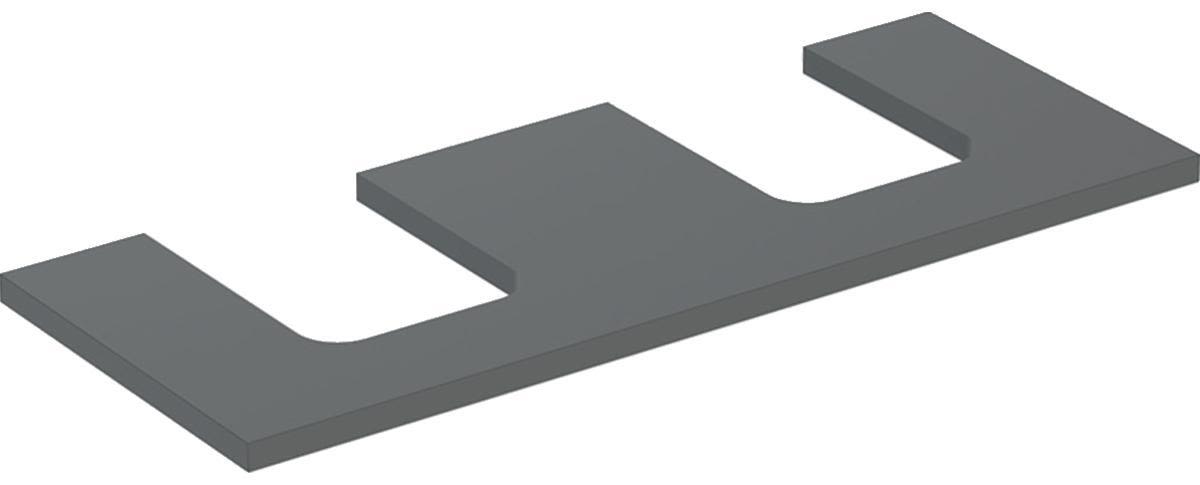 Geberit ONE 505.335.00.3 Bänkskiva 120 cm, för 2 tvättställ Lava