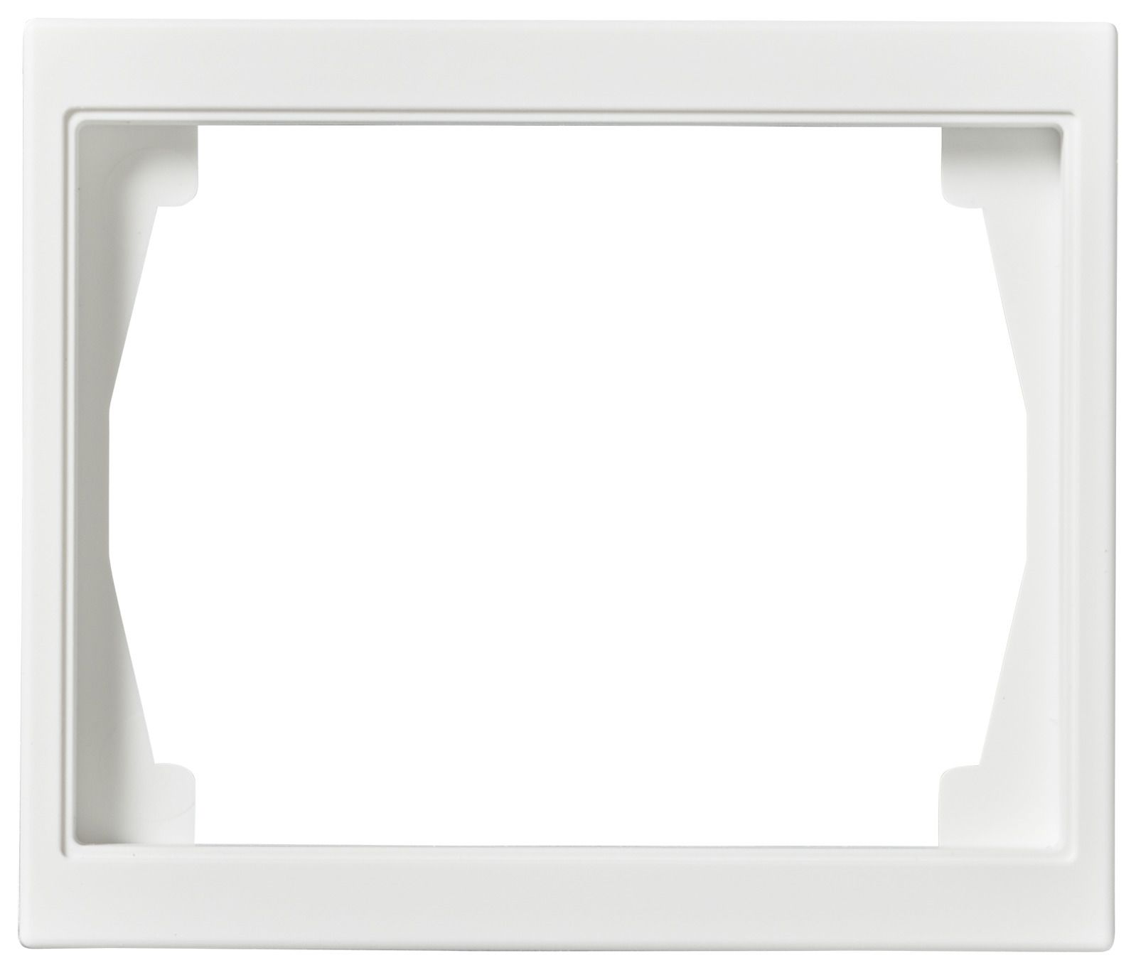 ABB 1721F100-884 Täckram 1-fack, vit, 100 mm