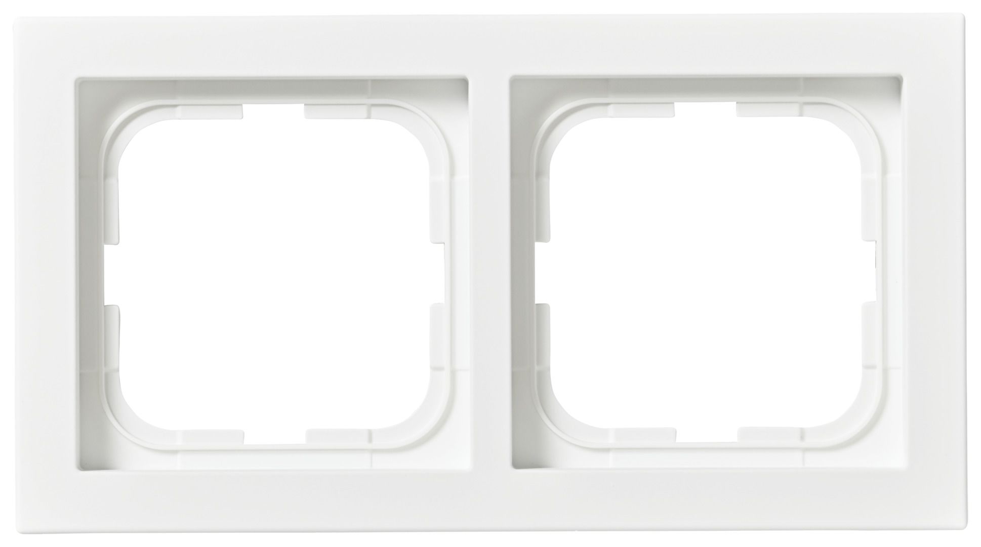 ABB 1722F85-884 Täckram 2-fack, vit, 85 mm