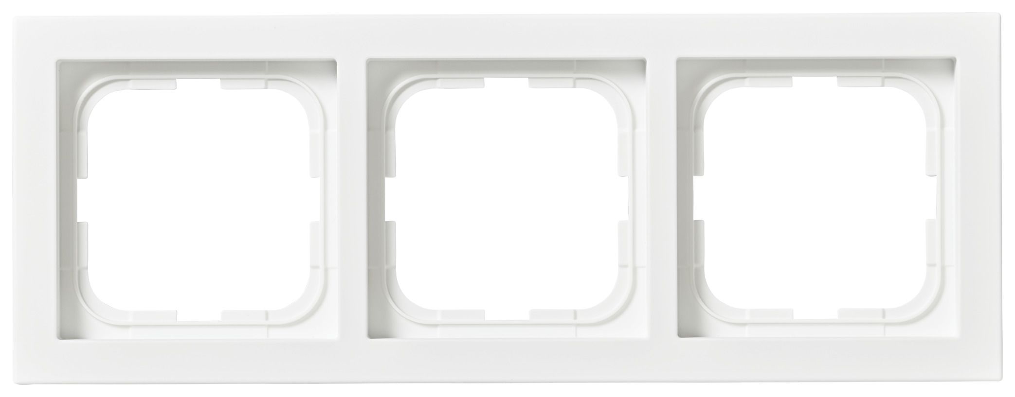 ABB 1723F85-884 Täckram 3-fack, vit, 85 mm
