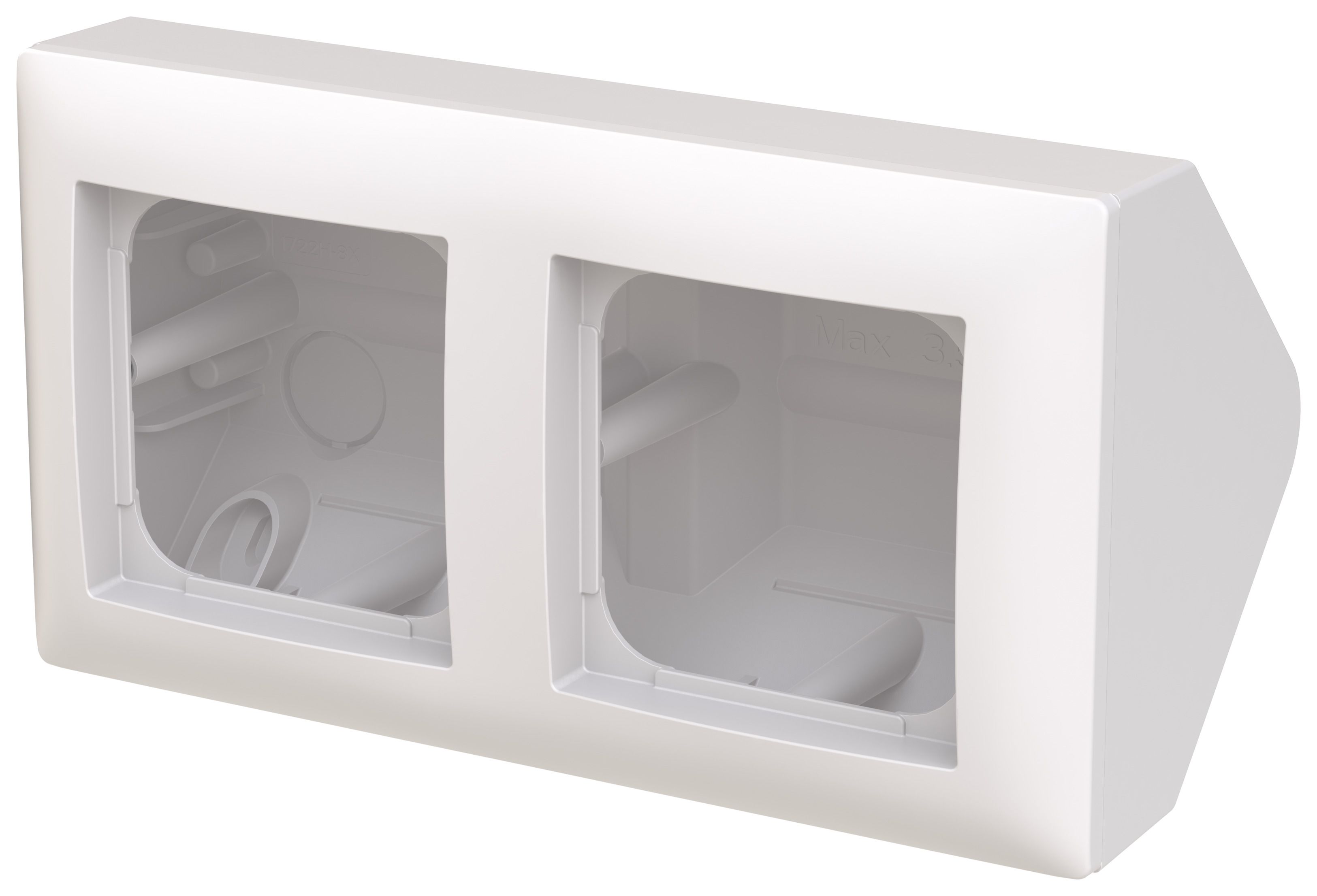 ABB Saga 1722H-916 Hörnbox 2-facks