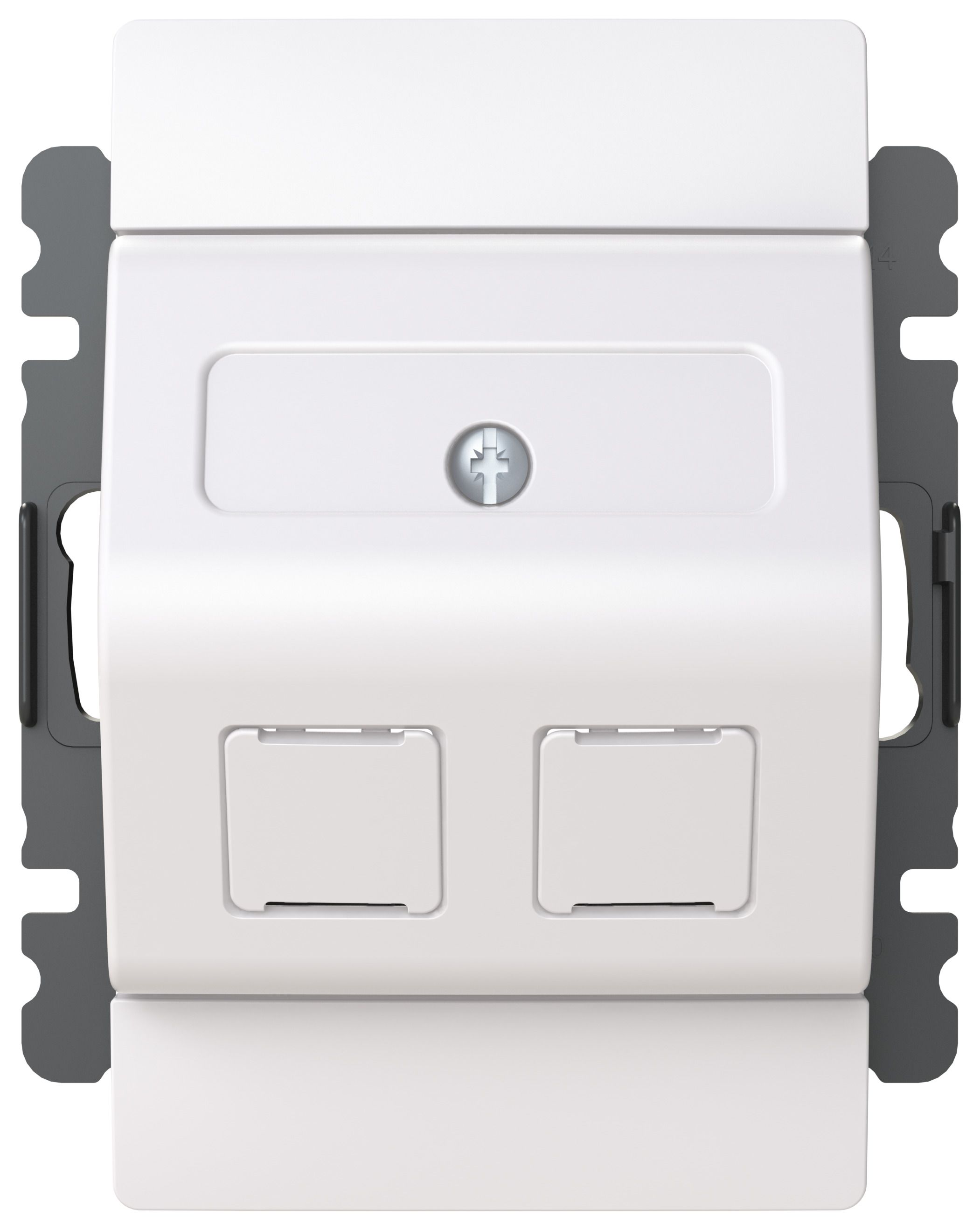 ABB Saga FOT5040-100-916 Centrumplatta vinklat RJ45, 100 mm