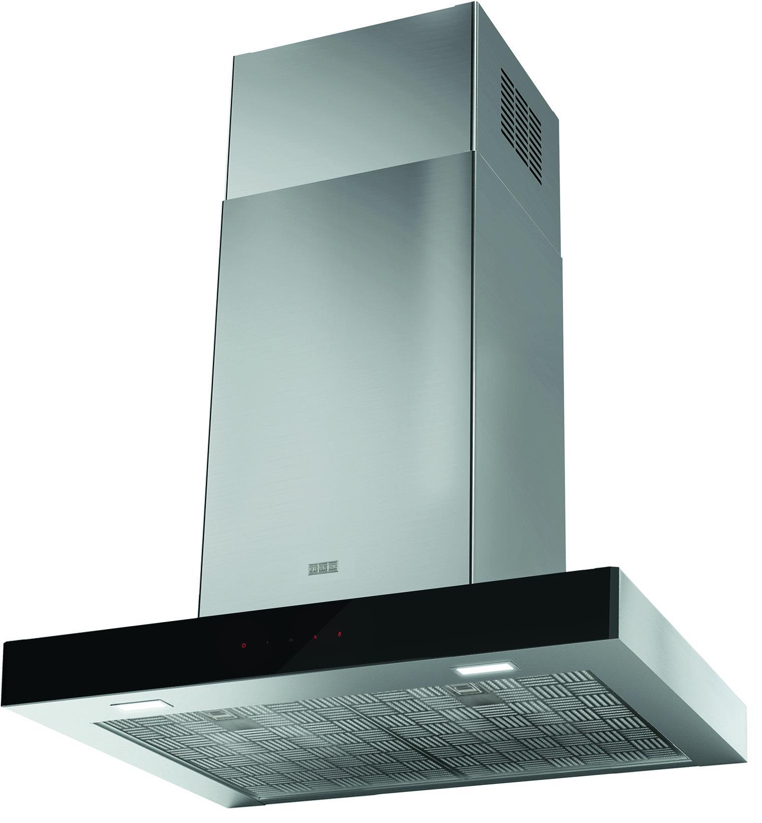 Franke Crystal touch Spisfläkt svart/rostfri 90 cm