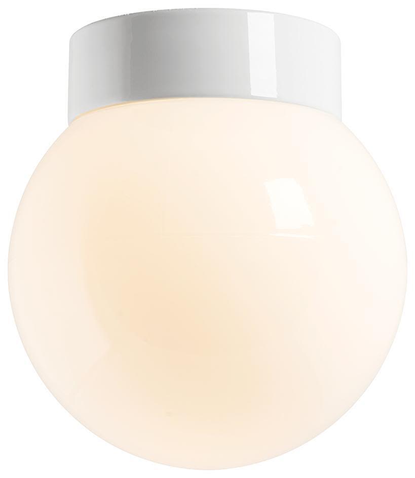 Ifö CLASSIC GLOBE Takarmatur  Blank vit