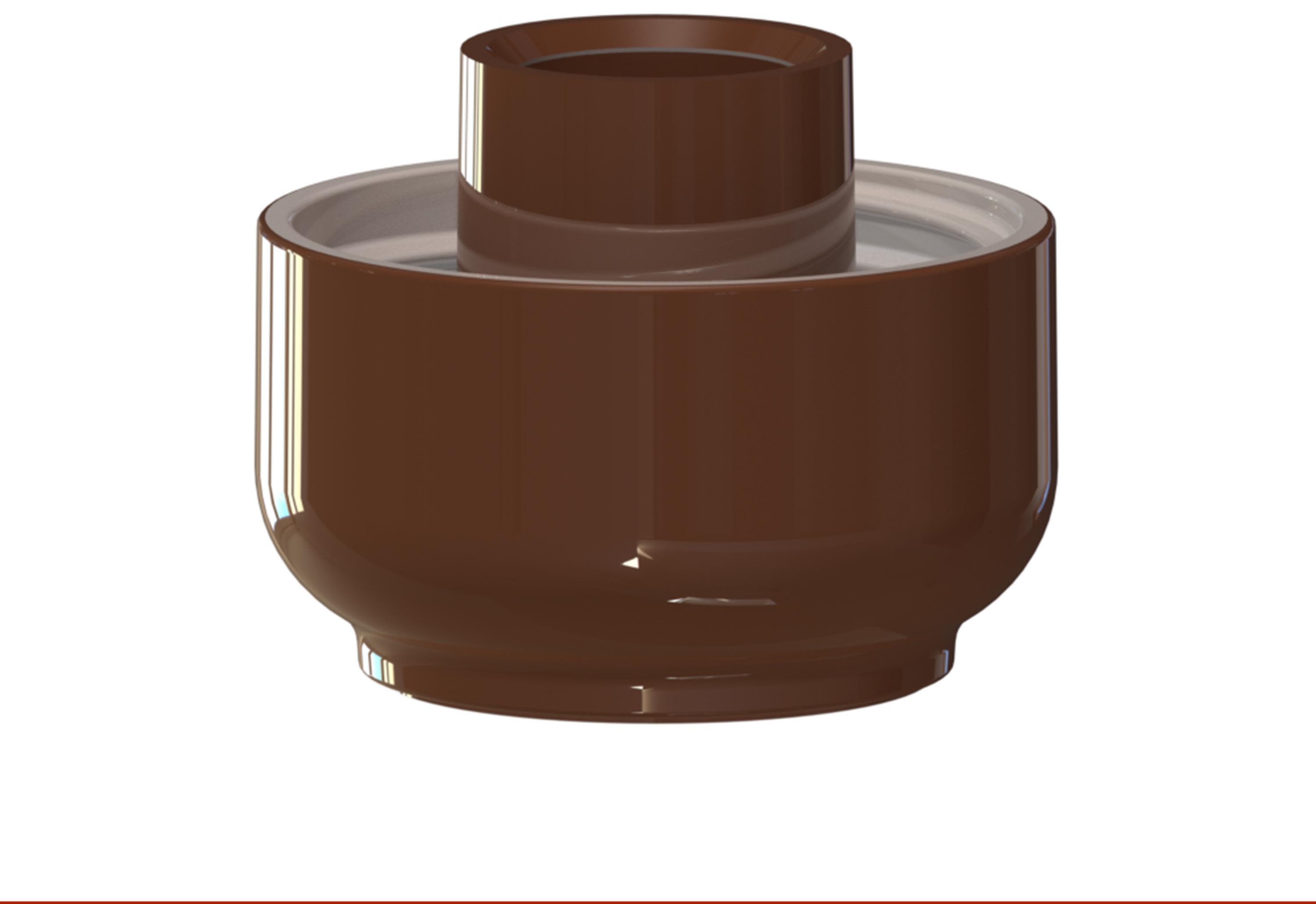 Ifö OHM 100 Armatursockel  rak, IP44, E27 Brun