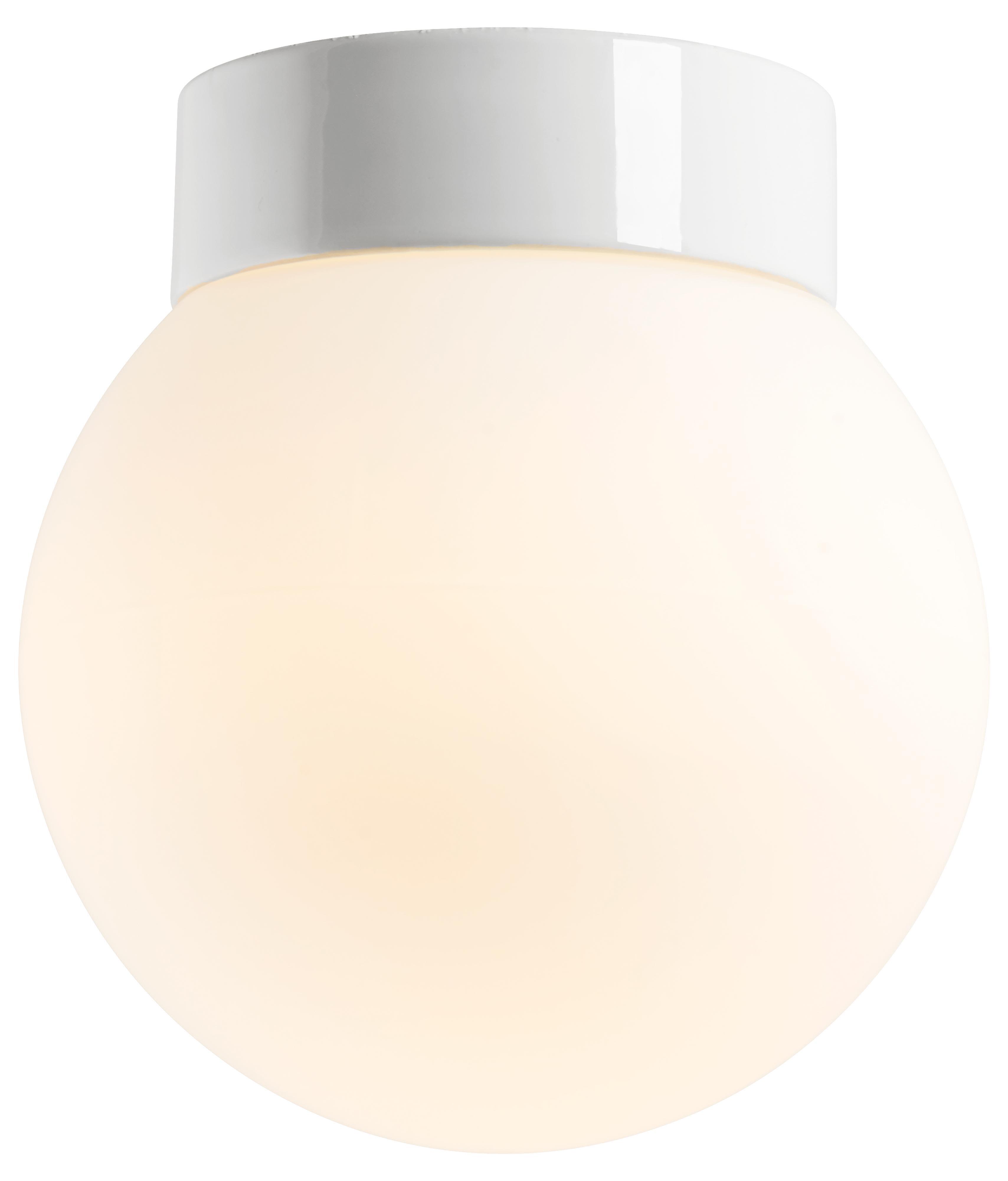 Ifö CLASSIC GLOBE 200 Takarmatur  rak, IP44, E27 Matt vit