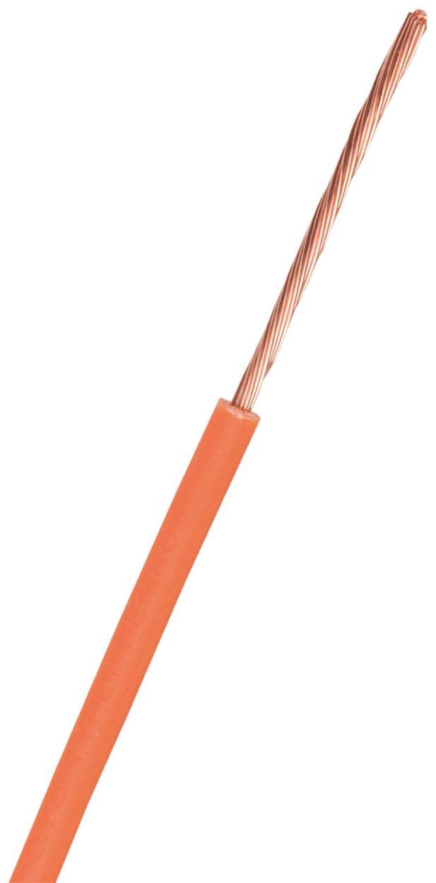 Nexans RK Kopplingskabel 1x1 mm², 100 m, 90°C (H05V2-K) Orange