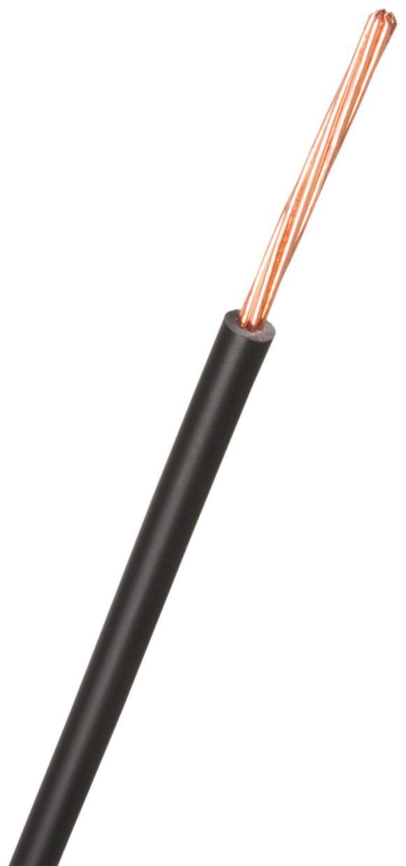 Nexans FQ Easy Installationskabel H07Z1-R, 450/750 V 1x1,5 mm², svart