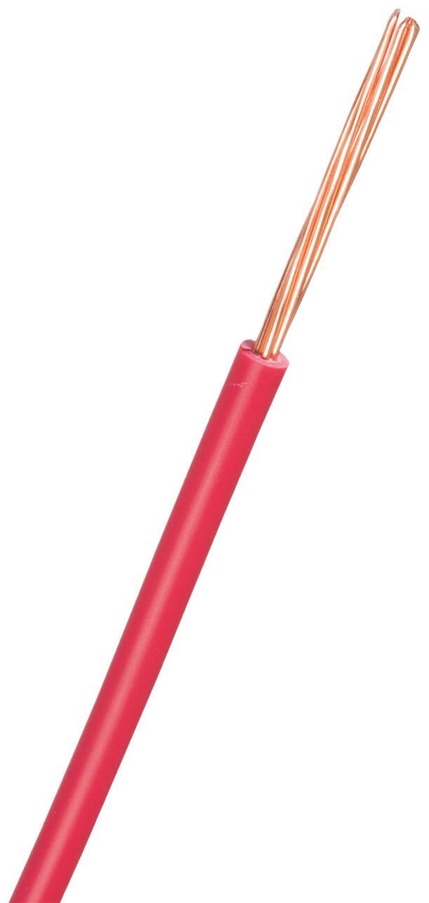 Nexans FQ Easy Installationskabel H07Z1-R, 450/750 V 1x1,5 mm², röd