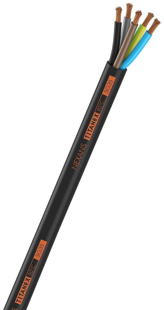 Nexans 20074498-901-00 Gummikabel TITANEX (H07RN-F) 5G35 mm², 1 m