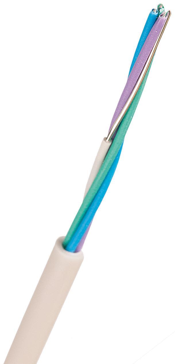 Nexans EQQXB EASY Telekabel 1 m, vit 1x4x0.5 mm