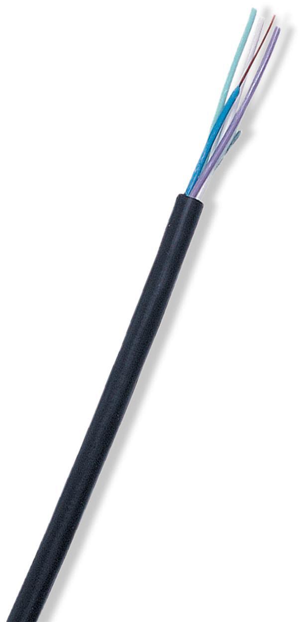 Nexans ELLY Telekabel 4 x 0.6 mm, svart 500 m, trumma