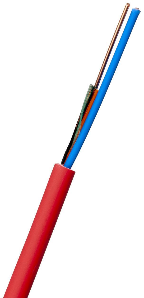 Nexans EQQYB EASY Larmkabel 2x1.0 mm, röd 500 m, bobin