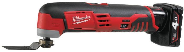 Milwaukee C12 MT-402B Multiverktyg med 2 st 4,0 Ah batterier och laddare