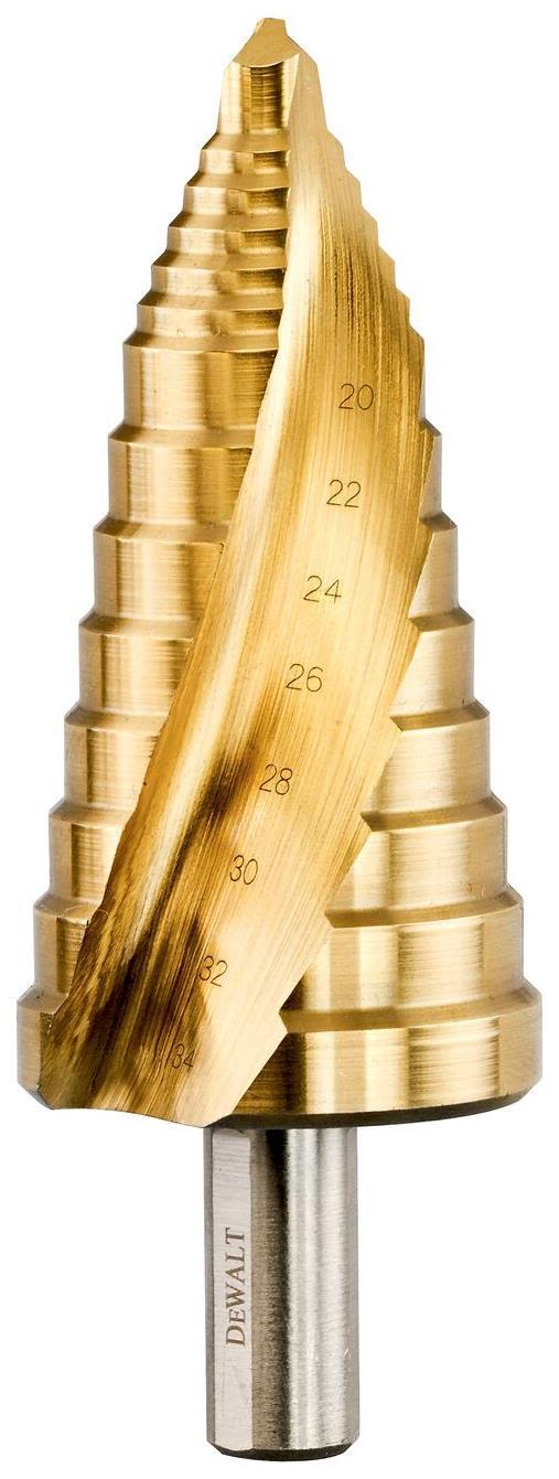 Trinboring DEWALT BD-DT5031 konisk bor 20-34 mm til metal Guld