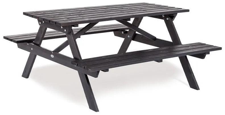 Eden Wood Picnic EW 0905-8 Picknickbord 150 cm Svart
