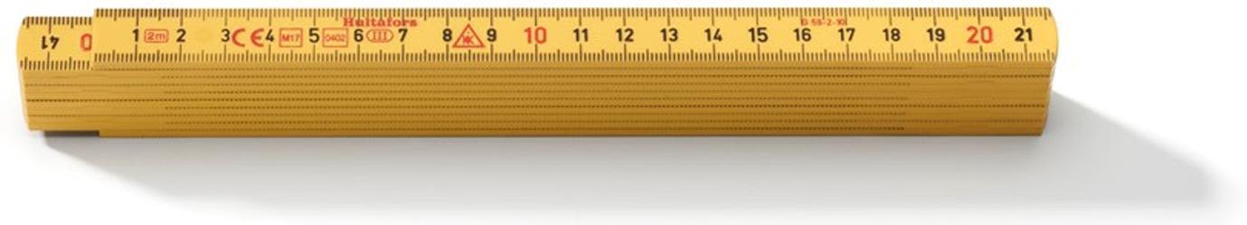Hultafors G 59-2-12 GU Meterstokk 2 meter Gul