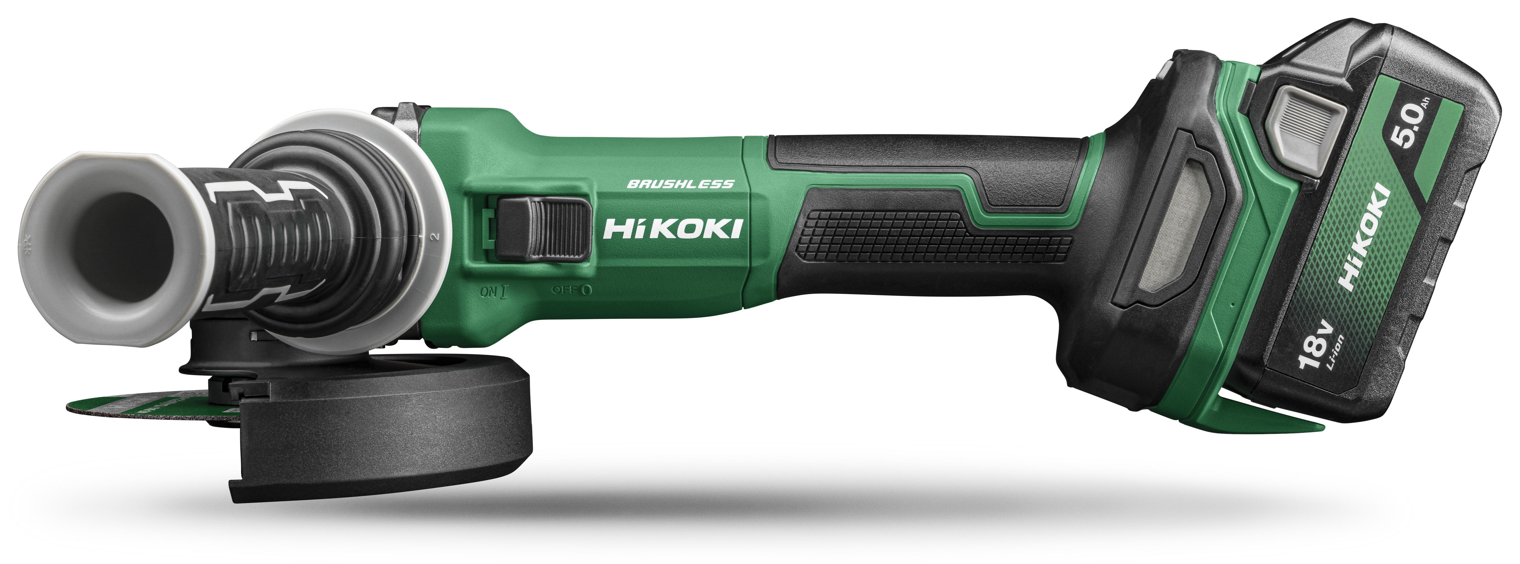 HiKOKI G1813DVE Vinkelslip med batteri och laddare