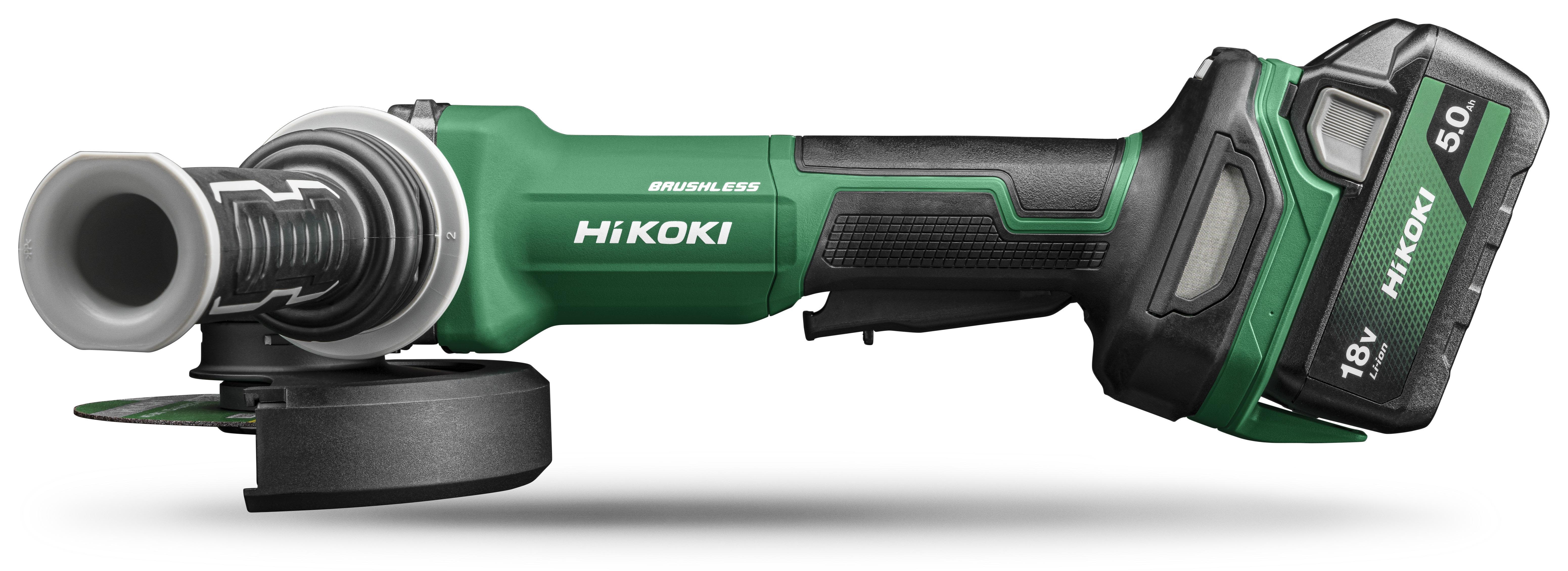 HiKOKI G1813DVF Vinkelslip med batteri och laddare