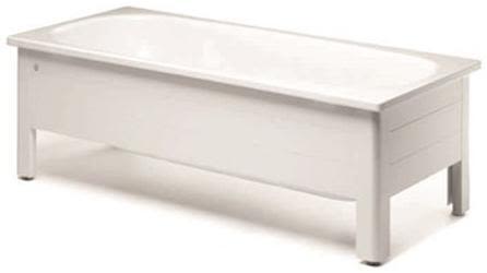 Gustavsberg GB21701 Helfrontstativ vit, med front och gavel 1700 mm