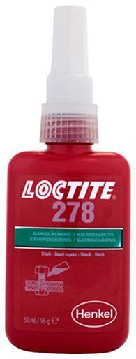 Loctite 278 Gjengelåsingslim 50 ml, høy styrke