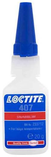 Loctite 407 Snabblim 20 g, för höga temperaturer