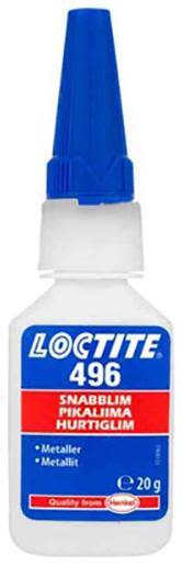 Loctite 496 Cyanoakrylatlim 20 g, extremt snabbhärdande