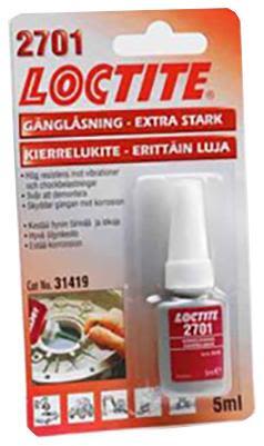 Loctite 2701 Gänglåsning 5 ml, hög styrka