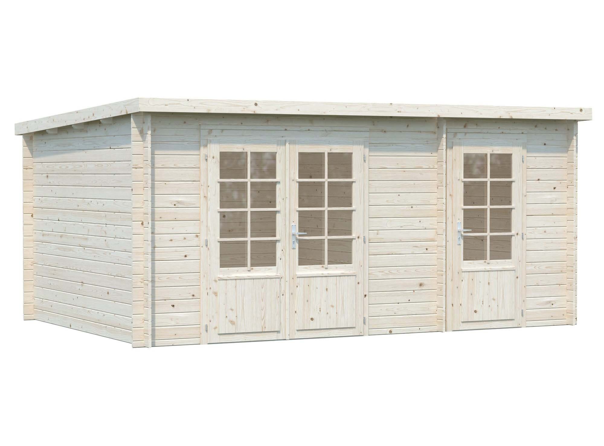 Palmako Ella Stuga 13,5 m²/inv. 13,1 m², utan golv, obehandlad