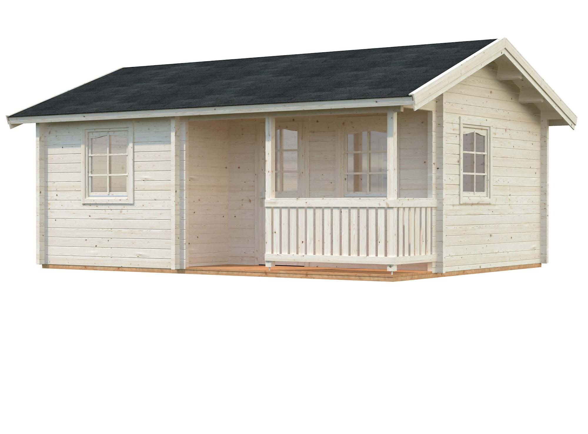 Palmako Sandra Fritidshus 27 m²/inv. 21,5+3,7 m², obehandlad