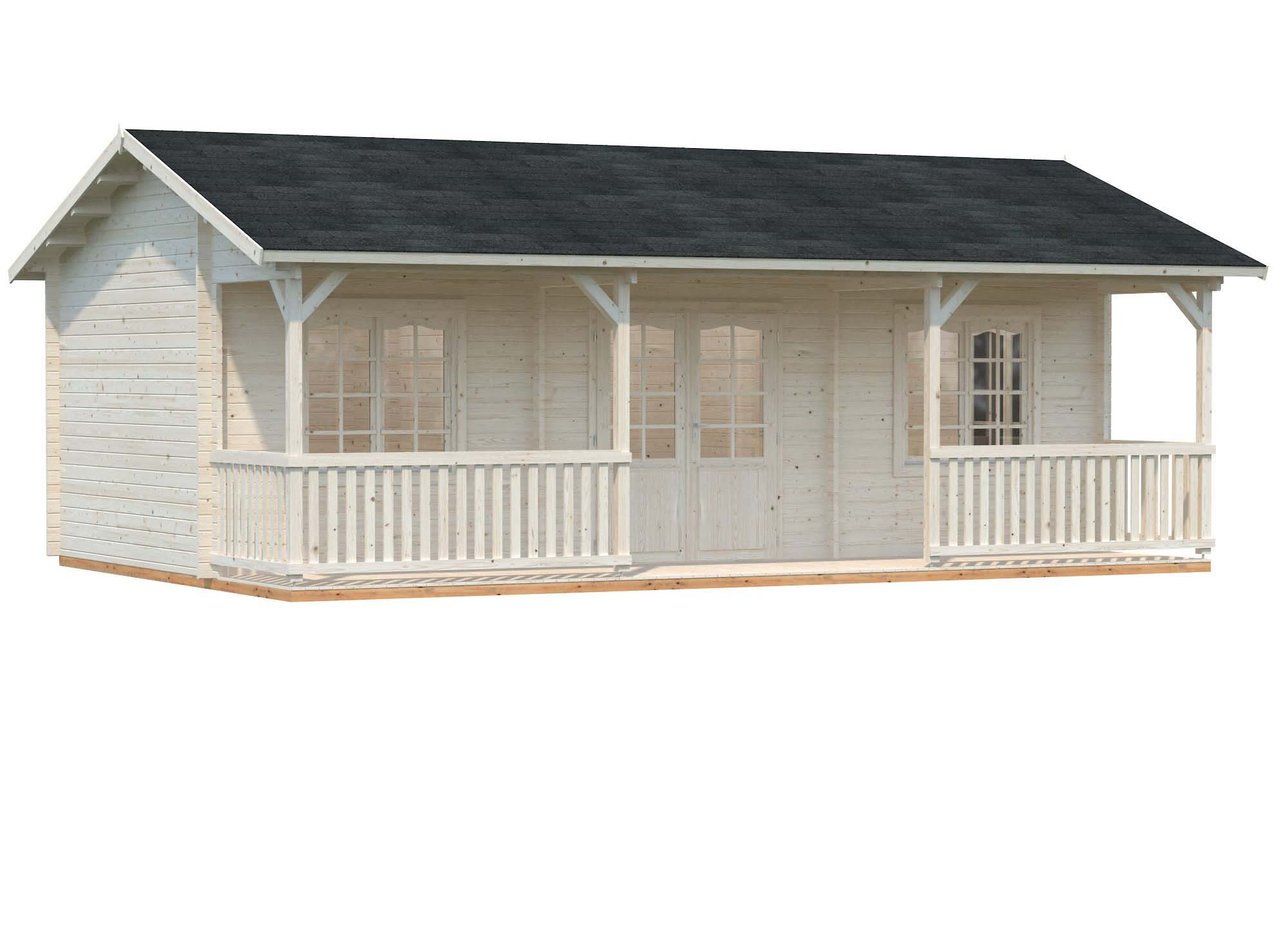 Palmako Sandra Fritidshus 38,6 m²/inv. 25,6+11,1 m², obehandlad