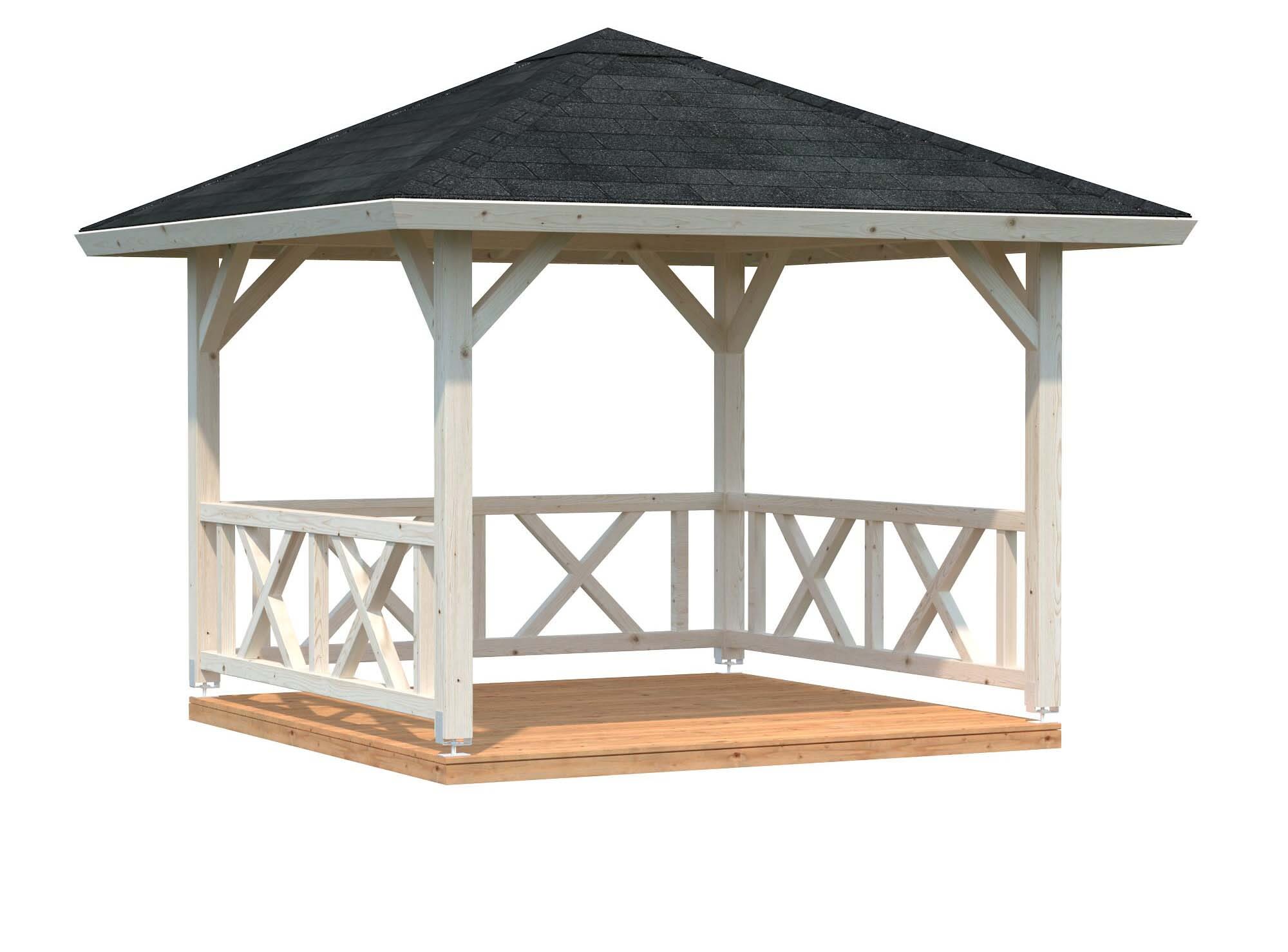 Palmako Betty Paviljong 9 m², utan golv, obehandlad