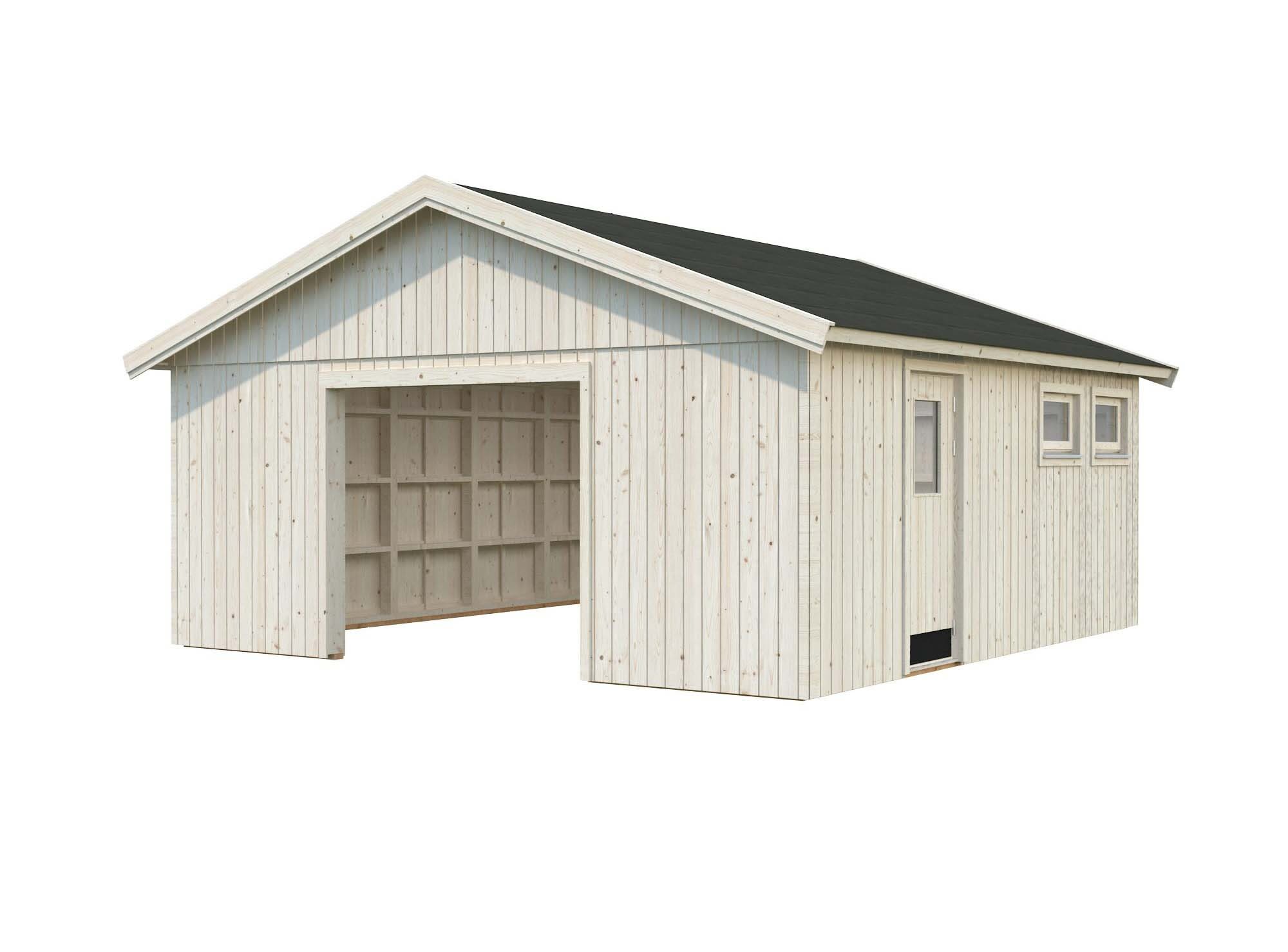 Palmako Andre Garage 32,1 m²/inv. 28,5 m², utan port, obehandlad