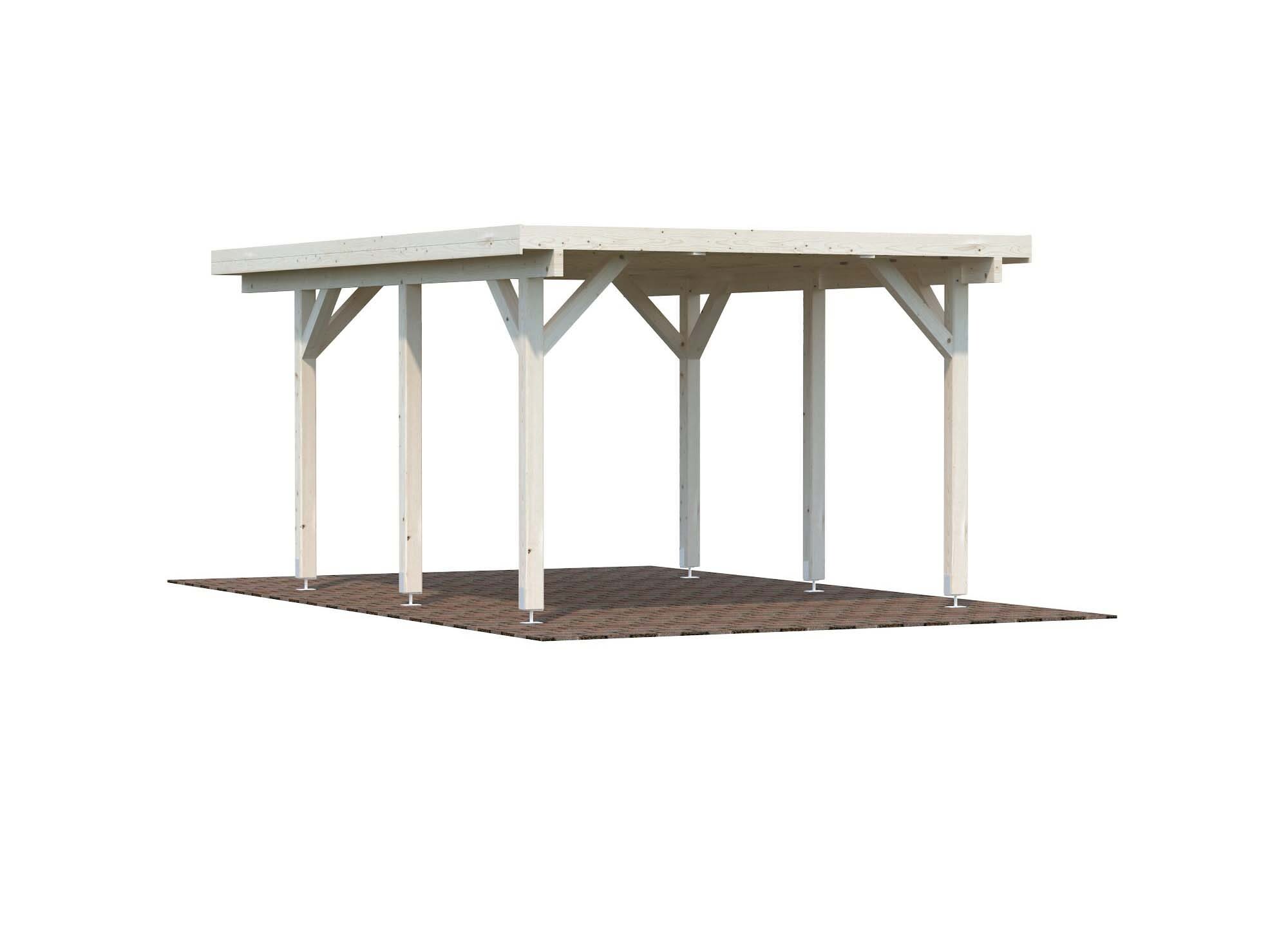 Palmako Karl Carport 18,4 m²/inv. 11,7 m², obehandlad
