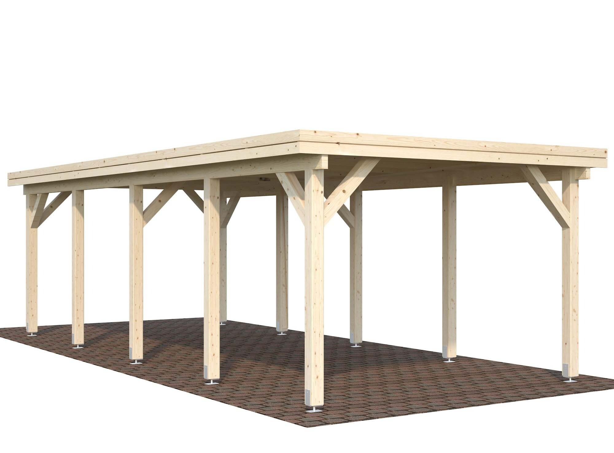Palmako Karl Carport 27,4 m²/inv. 23,1 m², obehandlad