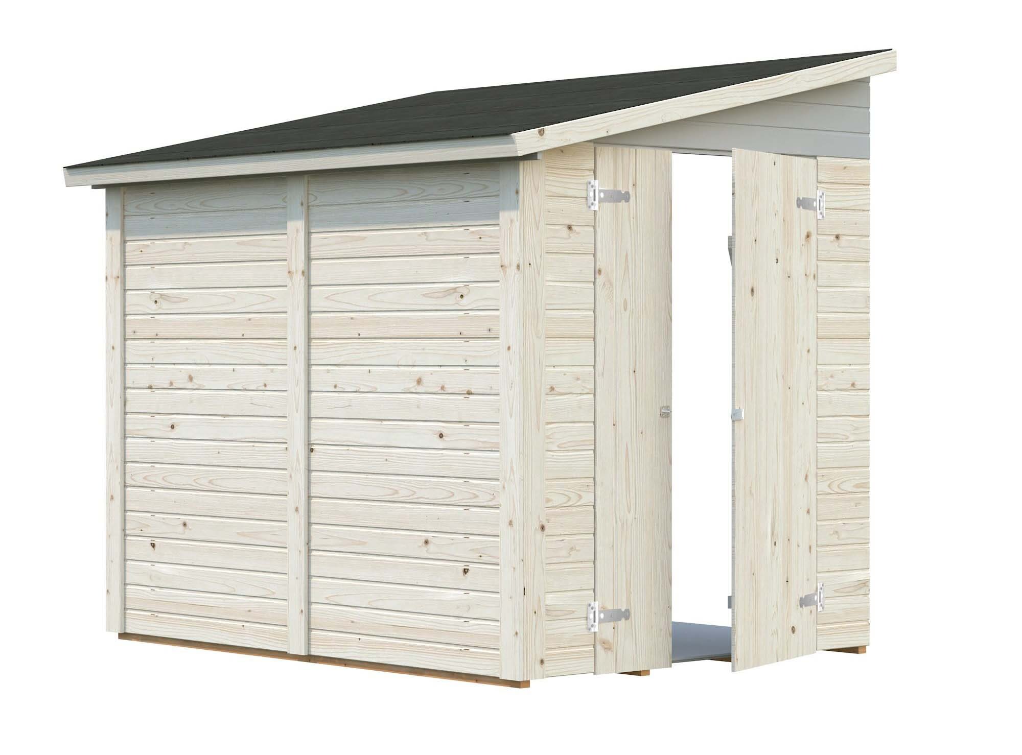 Palmako Mia Förråd 3,7 m²/inv. 3,4 m², obehandlad