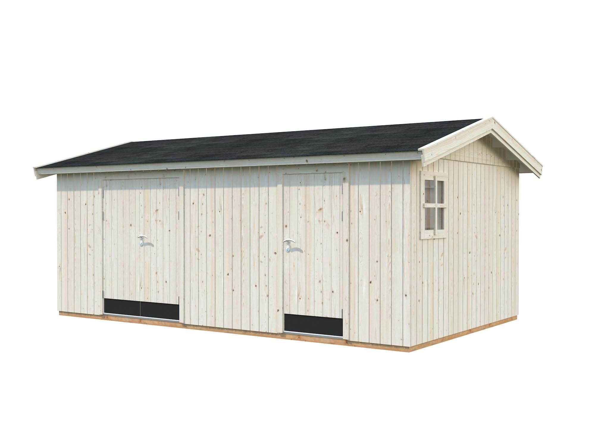 Palmako Olaf Förråd 18,5 m²/inv. 16,9 m², obehandlad