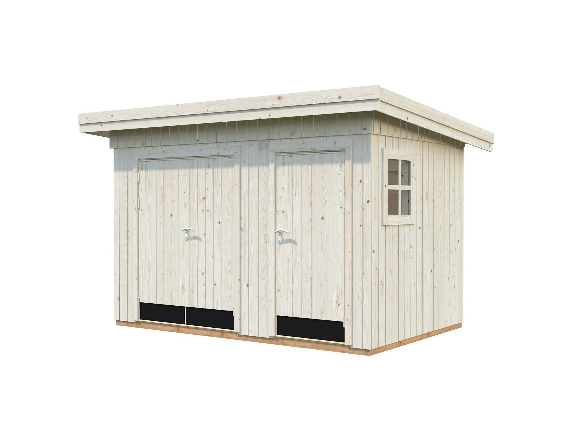 Palmako Kalle Förråd 7,6 m²/inv. 6,6 m², obehandlad