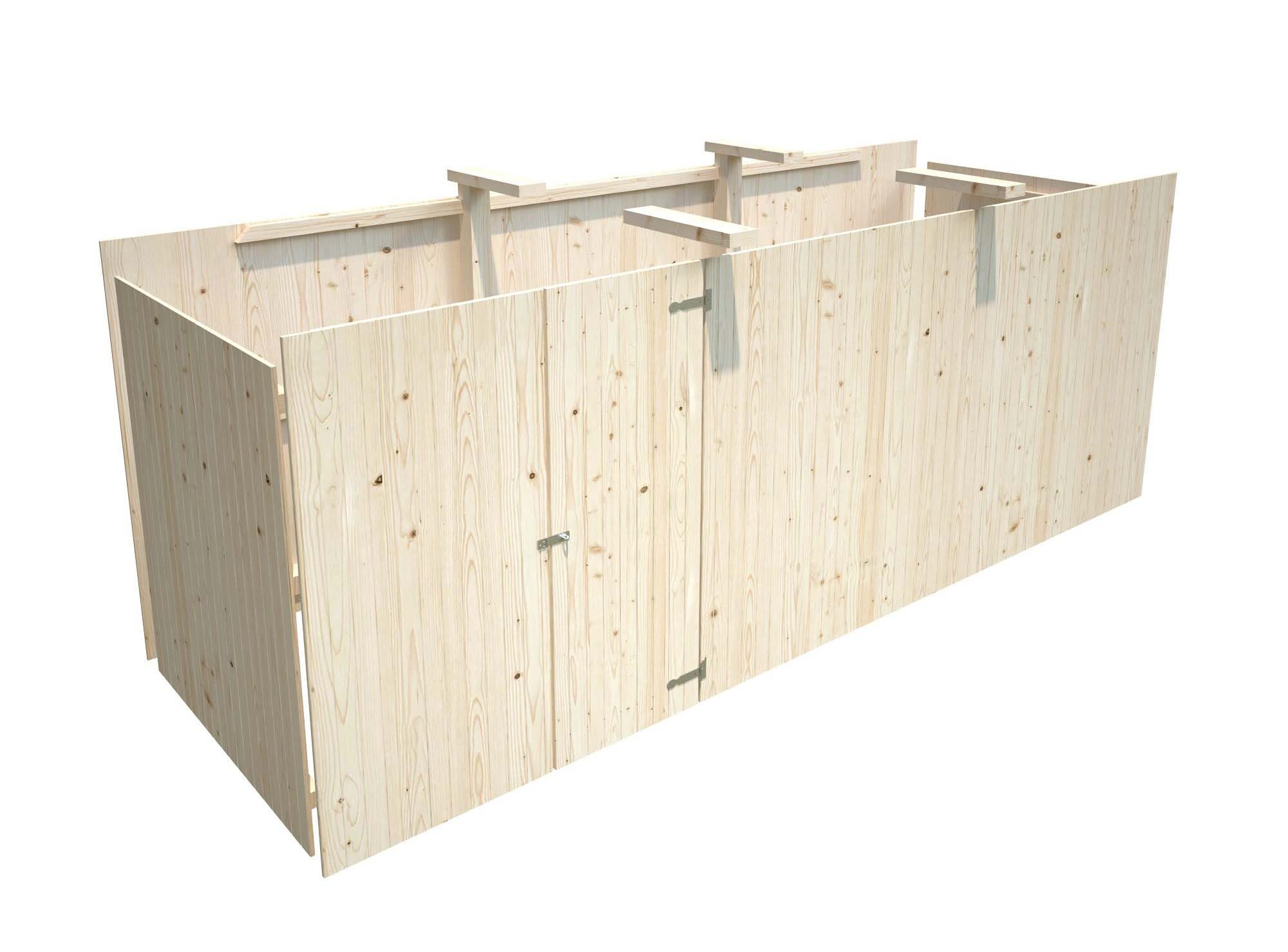 Palmako 102785 Förråd inv. 10,9 m², till Karl 101037, obehandlad