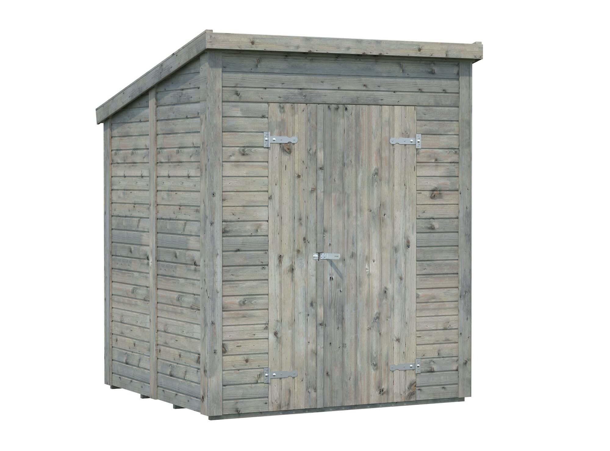 Palmako Leif Förråd 3,2 m²/inv. 3,1 m², grå impregnerad