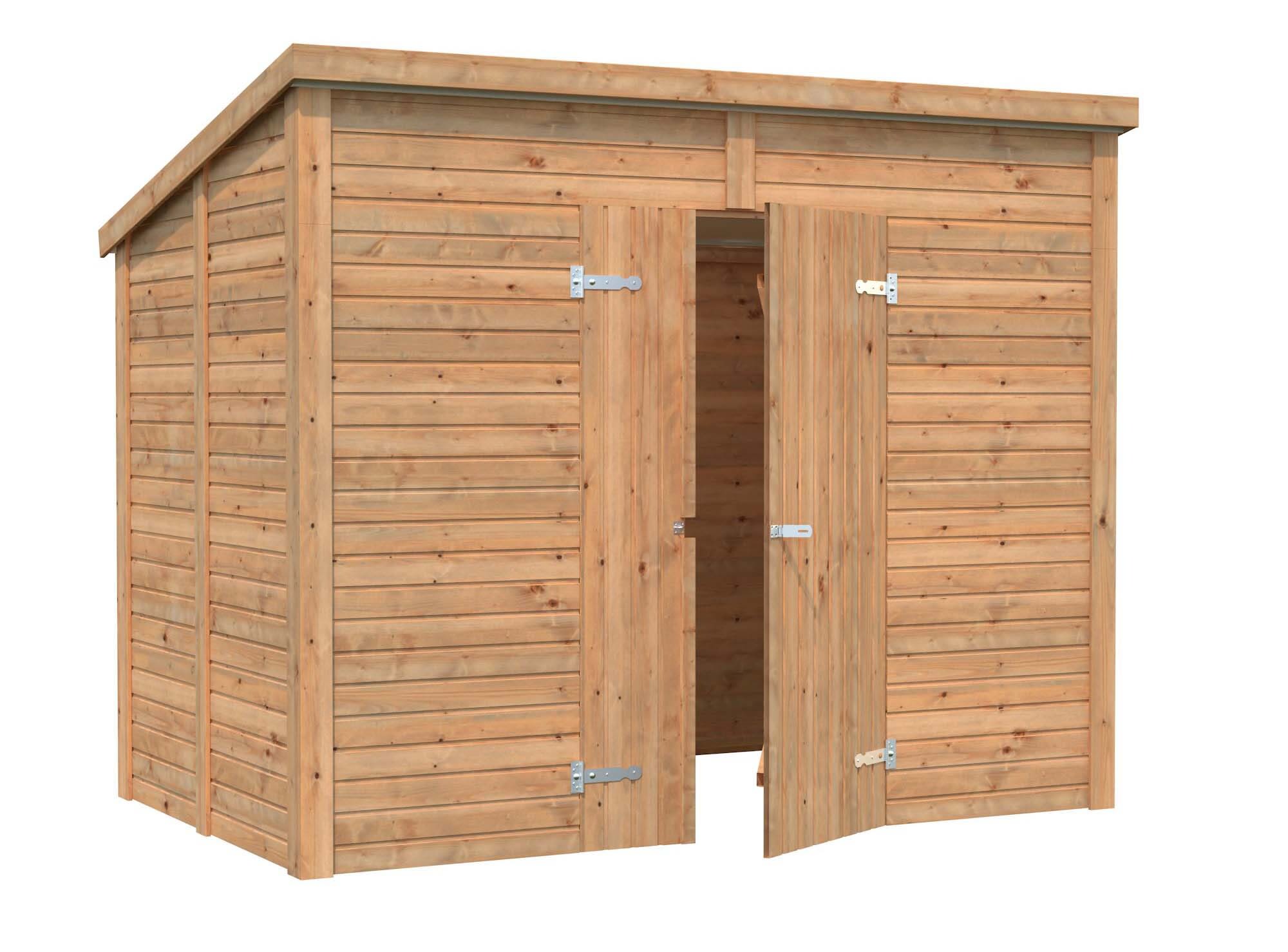 Palmako Leif Förråd 4,6 m²/inv. 4,2 m², brun impregnerad