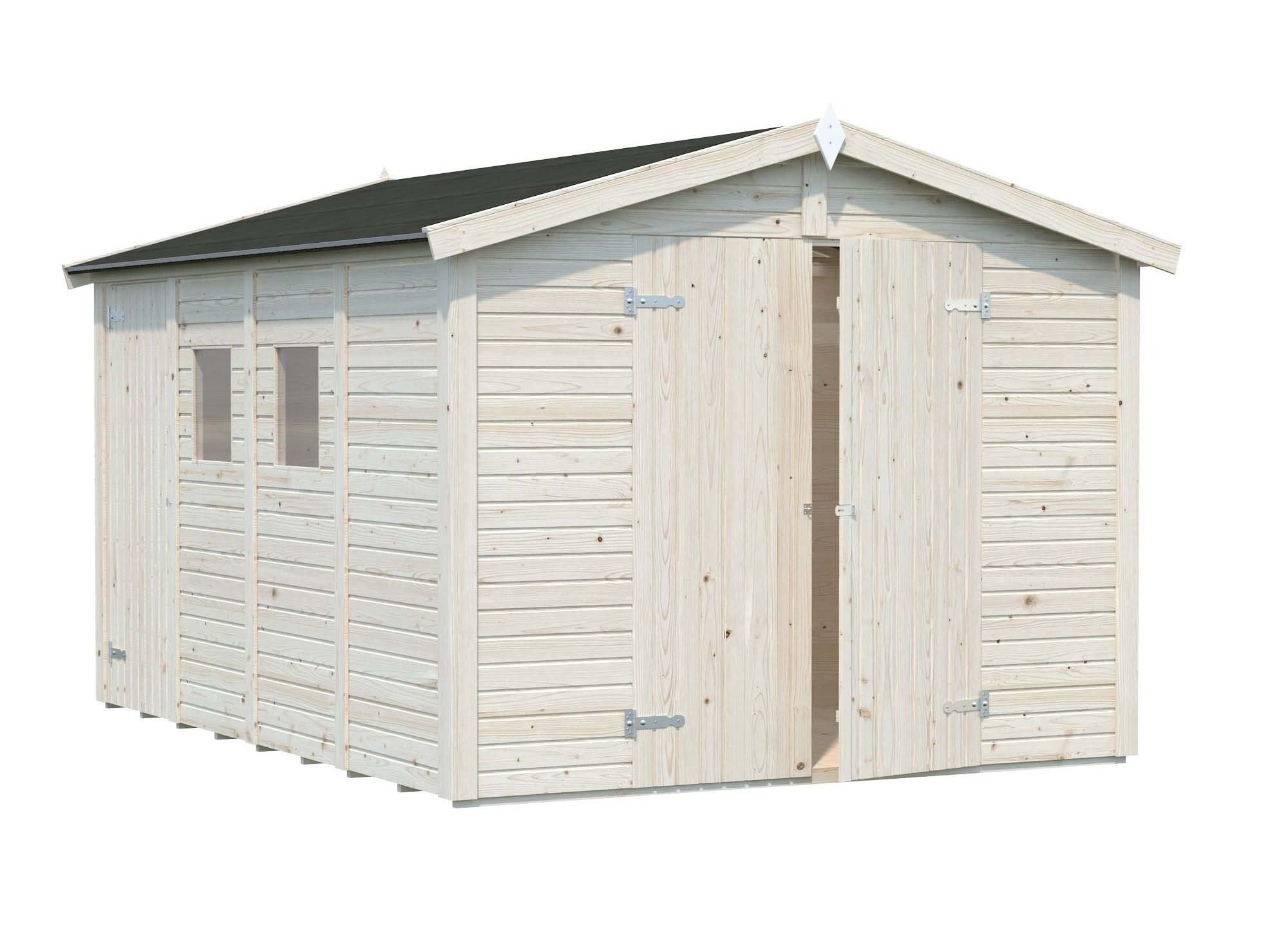 Palmako Dan Förråd 10,1 m²/inv. 9,9 m², impr. natur
