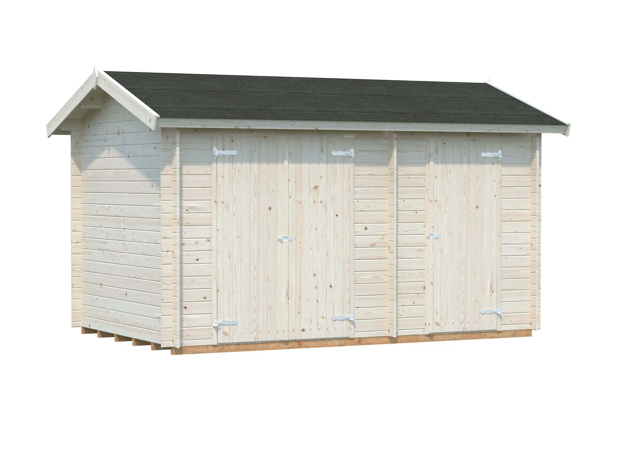 Palmako Jari Förråd 9,4 m²/inv. 8,9 m², impr. natur
