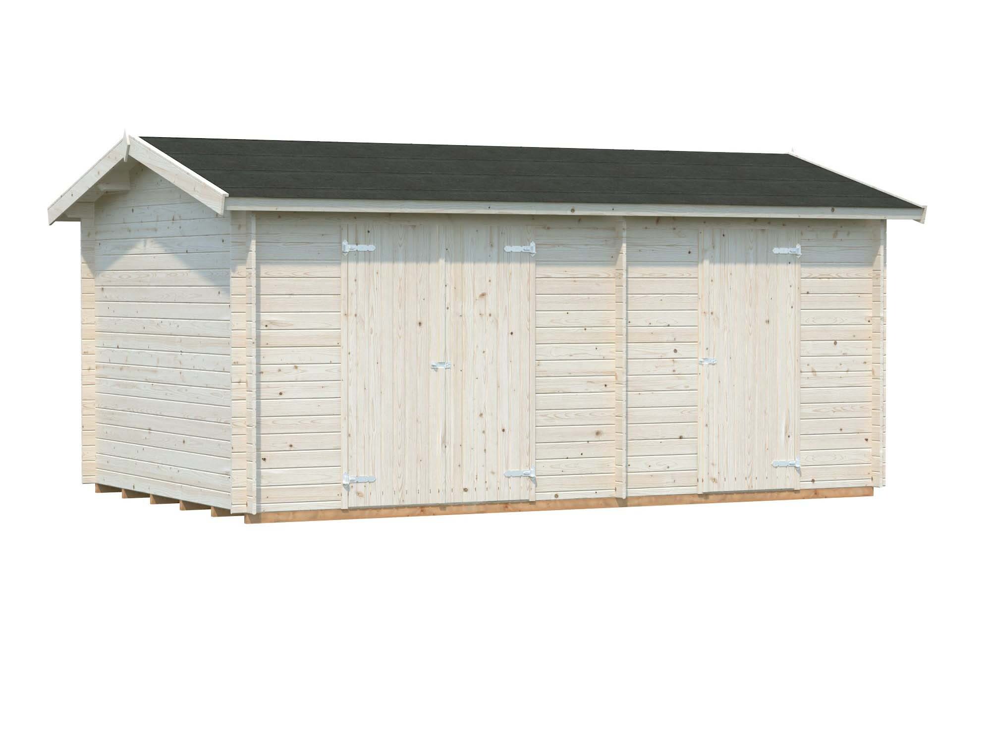 Palmako Jari Förråd 15 m²/inv. 14,5 m², impr. natur