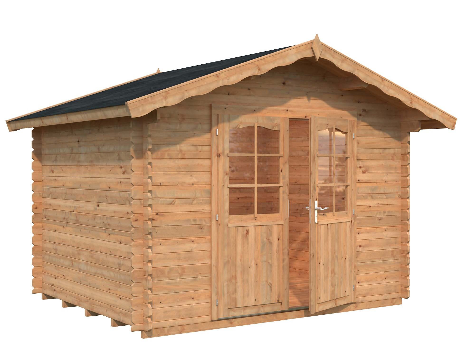 Palmako Vivian Stuga 7,2 m²/inv. 6,9 m², brun impregnerad