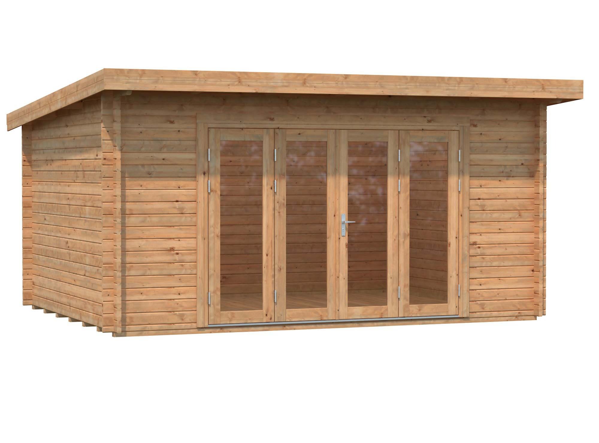 Palmako Lea Stuga 14,9 m²/inv. 14,2 m², brun impregnerad