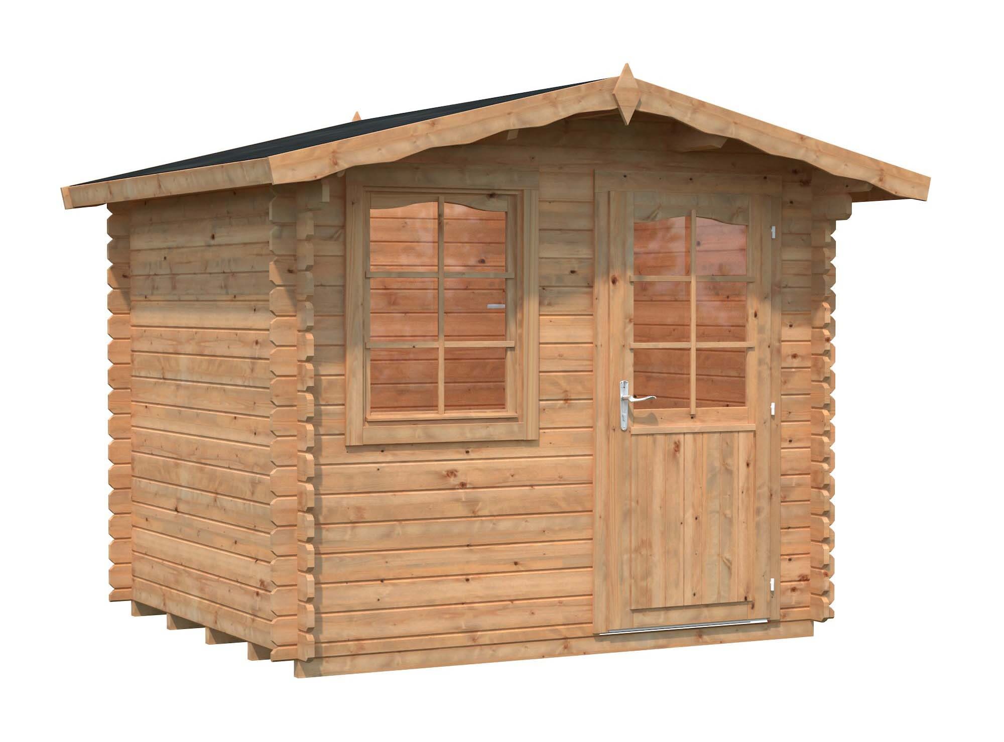 Palmako Emma Stuga 4,8 m²/inv. 4,6 m², brun impregnerad
