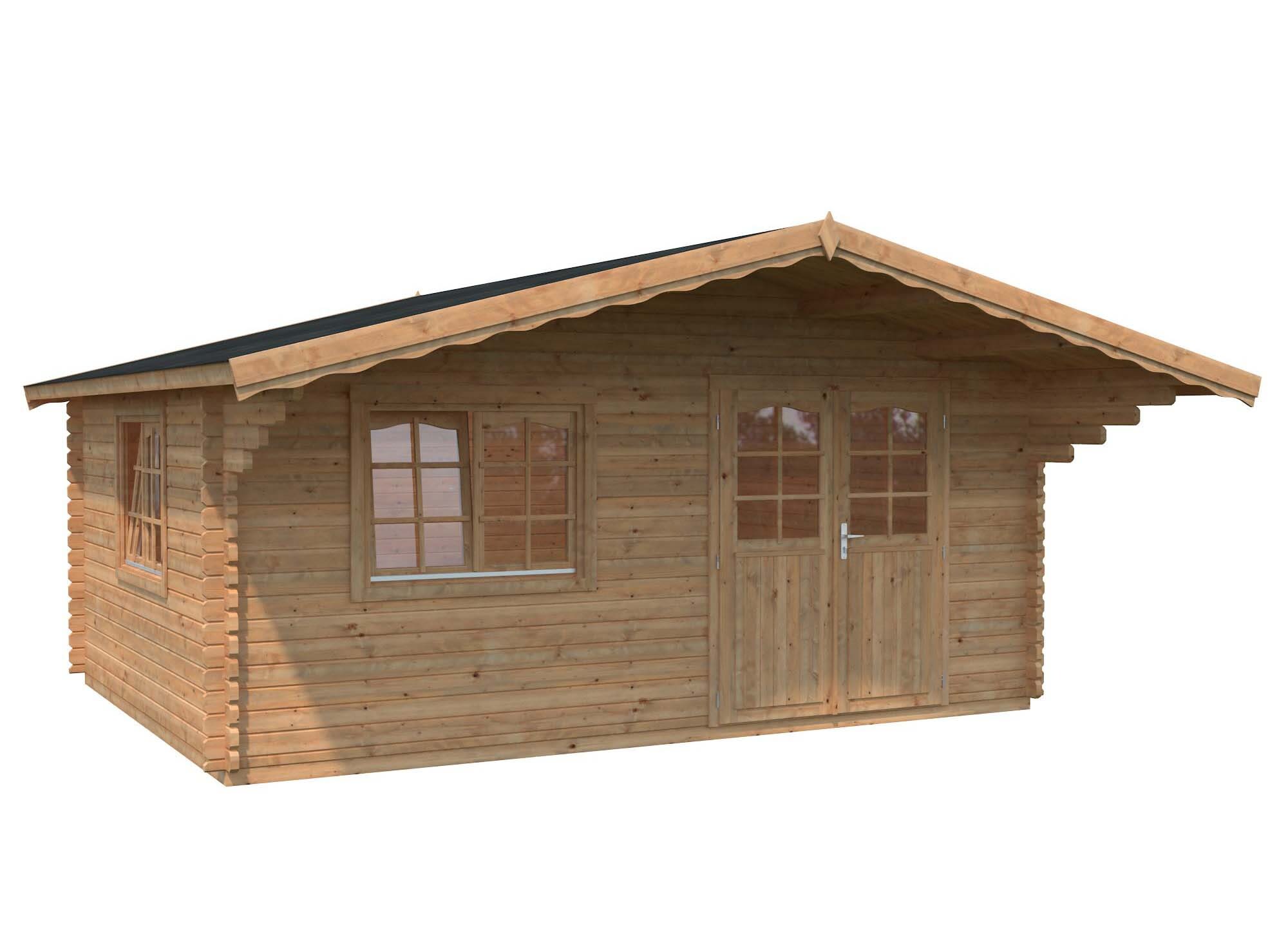 Palmako Sally Stuga 19,9 m²/inv. 19,1, brun impregnerad